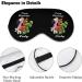 Crazy Flamingo Lady Sleep Mask Eye Cover for Sleeping Blindfold with Adjustable Strap Blocks Light Night Travel Nap for Men Women - Buy Online on GoSupps.com