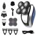 5 in 1 Rechargeable Electric Shaver Five Floating Heads Bald Head Shaver Grooming Kit Shaver for Men