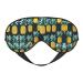 SSIMOO Pineapple Print Double-Sided Eye Mask Soft and Light Blocking for Enhancing Sleep Quality Black