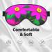 SSIMOO Adjustable Purple Red Flower Sleep Mask | Breathable & Fashionable Eye Mask for Comfortable Sleep - International Shipping - Buy Online on GoSupps.com