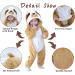 Doladola Baby Sloth Hooded Onesie | 18-24 Months | Infant Pajamas Romper - Buy Online on GoSupps.com