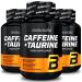 BioTech USA CAFFEINE + TAURINE PILLEN |Energy booster |Supports weight loss |Capsules before training |Dietary supplements (180 capsules 3 bottles)