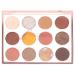balacoo Eyeshadow Plate Makeup Eye Shadow Powder 12 Grids Eye Shadow Palette for Bar Night Club Party Earth Tones