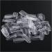 TsoLay 500 Pieces Oval Nail Tips Full Cover False Nails 10 Sizes with Clear Box for Nail Salons and DIY Nail Art Clear - Buy Online on GoSupps.com