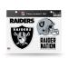Rico Industries NFL Las Vegas Raiders Alternate Team Magnet Set 8.5" x 11" - Home Dcor - Regrigerator, Office, Kitchen