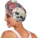 Seamless Skull & Flower Hair Towel 2 Pack | Super Absorbent Quick Dry Hair Turbans for Women & Girls - Buy Online on GoSupps.com