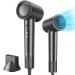 Hair Dryer 1400W High Speed Brushless Blow Dryer for Fast Drying Negative Ionic Hairdryer Low Noise Thermo-Control Hair Blow Dryer with Magnetic Nozzle for Home Travel