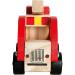 Bino Holzauto Feuerwehr - Wooden Fire Truck Toy for Kids 12 Months+ | Fold-Out Ladder PVC Tires Promotes Hand/Eye Coordination - 17x12x9 cm Red - Buy Online on GoSupps.com