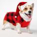 Katzinst Christmas Dog Sweater for Small Dogs | Fleece Styles for French Bulldogs Dachshunds Chihuahuas & Yorkshire Terriers | Red & Black - Buy Online on GoSupps.com