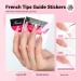Saviland French Manicure Kit: White French Gel Nail Polish Fast French Tips Guide Stickers Complete French Tip Tool Easy French Nail Brush Home Beginners French Nails 8B-French Manicure Nail Kit2 - Buy Online on GoSupps.com