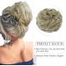 Women's Messy Bun Hair Piece Scrunchie - Ash Blonde/Bleach Blonde Mix - 55g - Buy Online on GoSupps.com