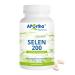 Aportha selenium 120 vegan capsules with 200 g each made of sodium selenite high dosed and easy to swallow allergen -free vegan gluten -free alternative to drops and tablets