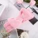 Spa Headband Bowknot Hair Bands Makeup Headbands Coral Fleece Hair Bands Elastic Bath Shower Head Wraps for Women Girls Washing Face Shower Sports Beauty Skincare Light Pink - Buy Online on GoSupps.com