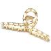 Large Cross Metal Hair Clip Beautiful Women's Hair Clip Headpiece Elegant Hair Accessory (Cream) - Buy Online on GoSupps.com
