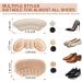 Shop Heel Pads & Inserts for Shoes | Comfort & Fit Solutions for Men & Women - 6 Pairs Beige & Black - Buy Online on GoSupps.com
