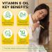ELBBUB Huile de vitamine E 75 000 UI hydratation ultra concentr e r duction des cicatrices et des vergetures soin hydratant pour le visage le corps les cheveux et les ongles - Buy Online on GoSupps.com