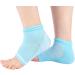 Fusuton 2 Pairs Moisturizing Gel Heel Socks Open Toe Socks Feet Care Ultimate Treatment for Dry Cracked Rough Skin on Feet (Pink and Blue) - Buy Online on GoSupps.com