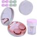 Marble Contact Lens Case Kit with Mirror and Tweezers - Rose Gold | Portable Travel Kit for Outdoor and Office Use - Buy Online on GoSupps.com