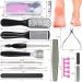 AdamStar 23 in 1 Professional Pedicure Kit - Foot Care Tools Set for Men and Women | Callus Remover, Toenail Clipper, Foot Scrubber, Foot Rasp, Dead Skin Remover - Home Salon Quality - Buy Online on GoSupps.com