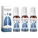 Clawrex Herbal Lung Cleansing Spray Set 3 Pieces Lung Cleansing Spray for Freed Airways Gentle Body Care for Clearing and Breathing Body Refresher 90 ml