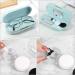 Buy Moko Double-Sided Glasses Case with Mirror | Scratch-Resistant Wearable Stylish Blue Water Color for Glasses & Contact Lenses - Buy Online on GoSupps.com