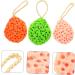 FRCOLOR 3pcs Girl Face Cleaner Scrubber Set | Travel Face Washing Tools & Bath Sponge Ball - Buy Online on GoSupps.com
