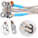 GothicBride Stainless Steel Tree Climbing Spikes Set | Adjustable Tool with Non-Slip Pedal for Outdoor Activities - Buy Online on GoSupps.com