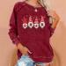 oelaio Womens Blouses 2023 Christmas Long Sleeve Tops for Leggings Round Neck Graphic Cute Pullover Fall Loose Fit T Red - Buy Online on GoSupps.com