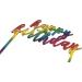 Rainbow Happy Birthday Cake Topper Acrylic Birthday Cupcake Topper Cake Pick Decorations for Birthday Party Cake Desserts cup cake topper - Buy Online on GoSupps.com