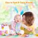 Easter Bunny Teething Toy for 3-6 Months | Soft Silicone, Easy Grip | Baby Easter Basket Stuffer | Choking-Proof Teething Relief for Boys & Girls - Buy Online on GoSupps.com
