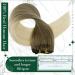 Runature 35cm Balayage Clip-In Extensions - Real Remy Hair Light Brown & Platinum Blonde - 50g Silky Extensions #8/60BA - Buy Online on GoSupps.com