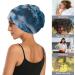 Vintage Boho Floral Pink Satin Lined Sleep Cap for Women | Chemo Headwear Night Beanie for Curly Hair | Elastic Slouchy Style - Buy Online on GoSupps.com