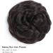 BUYOGET Messy Bun Hair Pieces For Women Hair Bun Extension Updo Curly Messy Bun Donut Hair Chignons Scrunchie Dark Brown - Buy Online on GoSupps.com
