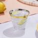 Gold Plastic Cups 9 oz - 100 Count | Disposable Wine & Cocktail Glasses - Bulk Wedding & Party Tumblers - Buy Online on GoSupps.com