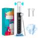 HassoKon Teeth Cleaning Kits with 4 Adjustable Modes 4 Cleaning Heads IPX6 Waterproof A-black