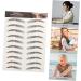 PLAFOPE Fake Eyebrow Stickers 9 sheets Temporary Eyebrows Hairlike Tattoos Transfer Transfers Stickers Shaping Sticker Eyebrow 21x14.7cm Brown - Buy Online on GoSupps.com