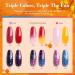AZUREBEAUTY Color Changing Dip Powder Nail Kit - Fall Winter Glitter Set | Mood Temperature Change Dipping Powder with Base Top Coat & Activator - Perfect for Home Manicure & Gift - Buy Online on GoSupps.com