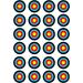 24 Achery Target edible party decorations Iced/Icing Cupcake Topper Edible Fairy Cake Bun Toppers Round - Buy Online on GoSupps.com