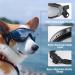 Namsan Adjustable Waterproof Dog Sunglasses - Windproof Protective Glasses for Medium/Large Dogs - Black - Buy Online on GoSupps.com