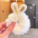 Easter Bunny Hair Ties - Cute Furry Elastic Accessories in Candy Colors | 1 PC White Rabbit Ear Bands - Buy Online on GoSupps.com