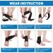 Adjustable Ankle Support Brace for Sports - WASPO Ankle Brace Wrap for Plantar Fasciitis & Achilles Tendonitis - One Size Fits Men & Women - Orange - Buy Online on GoSupps.com