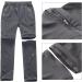 Feoya Children's Outdoor Hiking Pants - Zip Off & Removable Shorts Quick-Drying Trekking Pants for Unisex Youth & Girls - 150 Gray - Buy Online on GoSupps.com