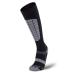 Pure Athlete Alpine Ski Socks Wool Snowboard and Skiing Warm Midweight Socks Merino Men and Women Small-Medium 1 Pair - Black/Grey