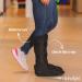 Long Immobilizing Boot - Fracture Support & Ankle Brace for Men & Women | Medical Supplies - Fits Left & Right - Large Black - Buy Online on GoSupps.com