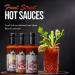 Top Shelf Canada Premium Gourmet Hot Sauce Gift Box with Mild Medium & Hot Flavours. Chipotle Fire Roasted Red Peppers. Wing Sauce Taco Sauce. Preservative Free Vegan & Keto. 296mL (Pack of 3) - Buy Online on GoSupps.com