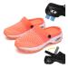 XIRUJNFD Air Cushion Orthopedic Slip on Shoes 2023 New Air Cushion Slip-on Walking Shoes Orthopedic Diabetic Walking Shoes for Women Wide Width Arch Support Orthopedic Stretch Sandals Slippers Orange 6.5