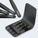 Precision 4-Piece Eyebrow Tweezer Set | Slant & Pointed Tips for Hair Removal | Black - Buy Online on GoSupps.com