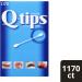 Q-tips Cotton Swabs 1170 Count 1170 Count (Pack of 1) Swabs - Buy Online on GoSupps.com