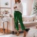 Duohropke Women's Sequin Pants - High Waist Glitter Leisure Trousers Sexy & Elegant Stretchy Party Pants in Green - Buy Online on GoSupps.com