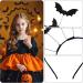 Lystaii 1 Piece Halloween Bat Headband 12 Bats Women Bat Wings Headband Bat Ears Headband Bat Ears Hair Hoop Bat Hair Bands for Halloween Party Cosplay - Buy Online on GoSupps.com